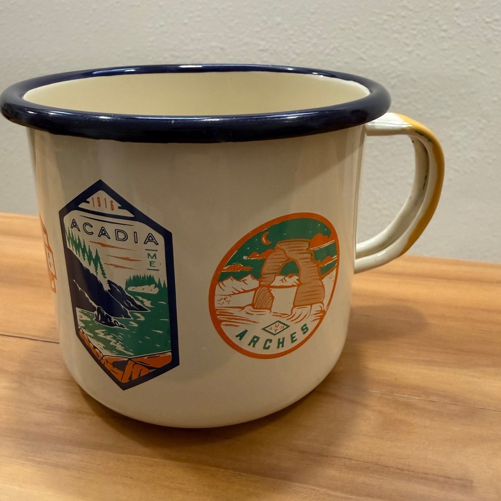 United By Blue‎ Enamelware National Parks Campfire Enamel Mug Cup